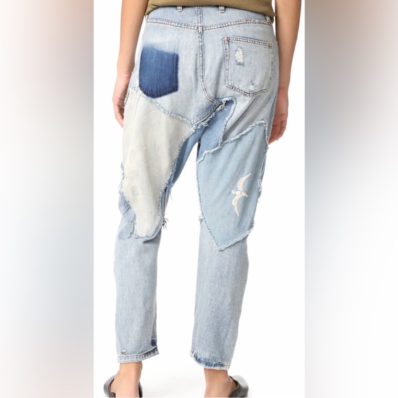 Free People Blazing Summer Harem Jeans Size 26 - Picture 4 of 13